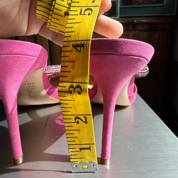 SCHUTZ Pearl High Heel Mules Size 10 - Picture 10 of 10